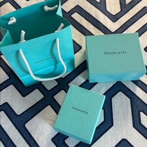 Tiffany and Co. Box with Ribbon and bag